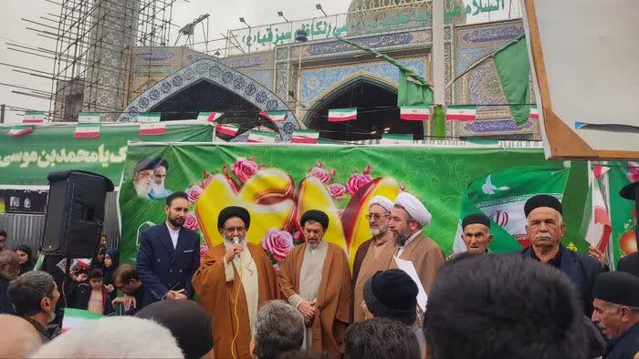 حضور مدیر مؤسسه جبل‌الصبر در راهپیمایی ۲۲ بهمن دزفول