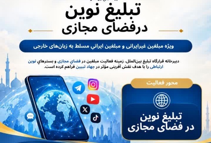 دعوت از مبلغان مسلط به زبان‌های خارجی برای همکاری در طرح تبلیغ نوین بین‌الملل